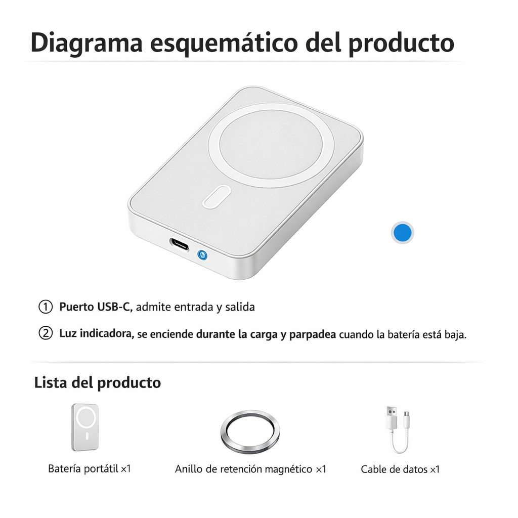 Power Bank Magnético